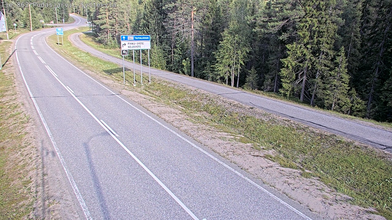 Kelikamerat Kuva Tie 862 Pudasjärvi, Syötekylä, Pudasjärvi, Pohjois-Pohjanmaa