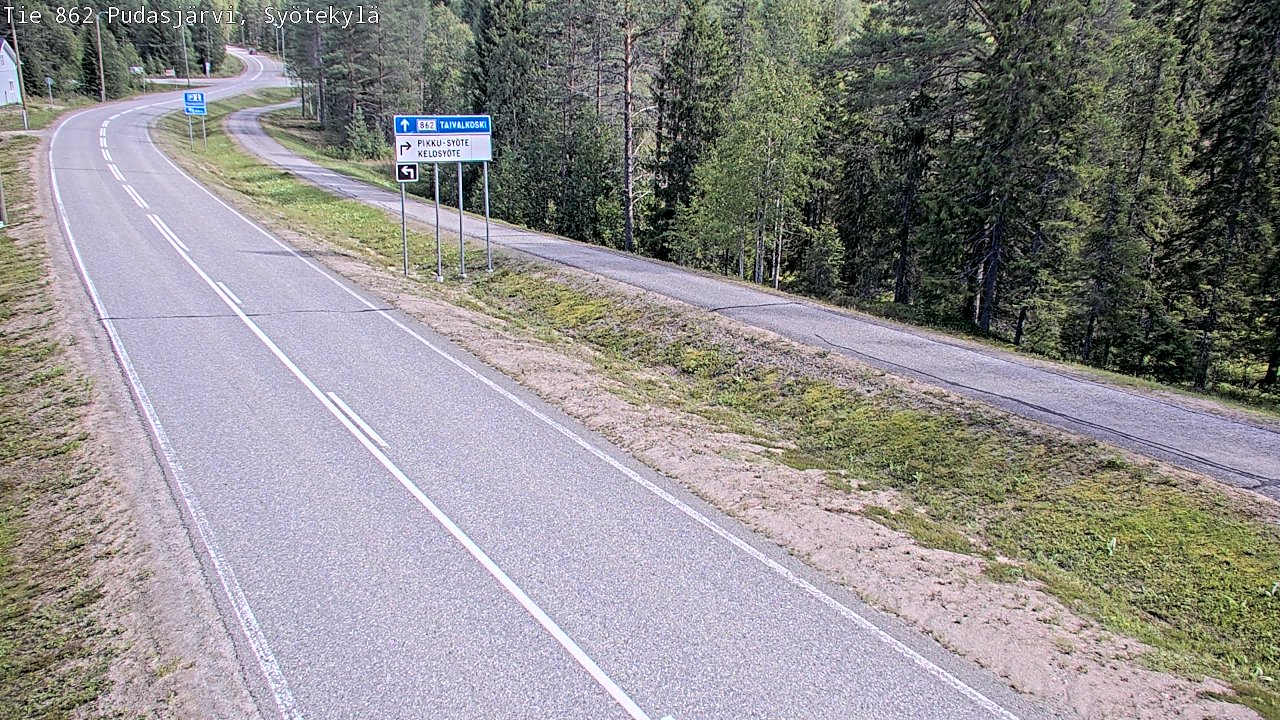 Kelikamerat Kuva Tie 862 Pudasjärvi, Syötekylä, Pudasjärvi, Pohjois-Pohjanmaa