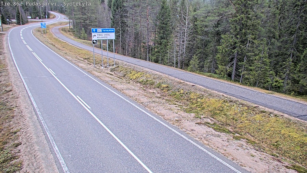 Kelikamerat Kuva Tie 862 Pudasjärvi, Syötekylä, Pudasjärvi, Pohjois-Pohjanmaa