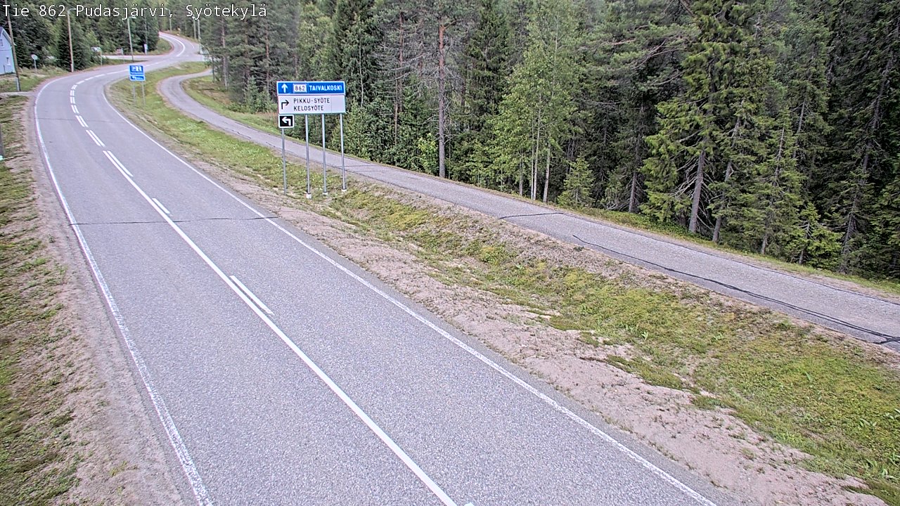 Kelikamerat Kuva Tie 862 Pudasjärvi, Syötekylä, Pudasjärvi, Pohjois-Pohjanmaa