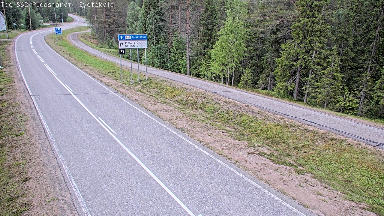 Kelikamerat Kuva Tie 862 Pudasjärvi, Syötekylä, Pudasjärvi, Pohjois-Pohjanmaa
