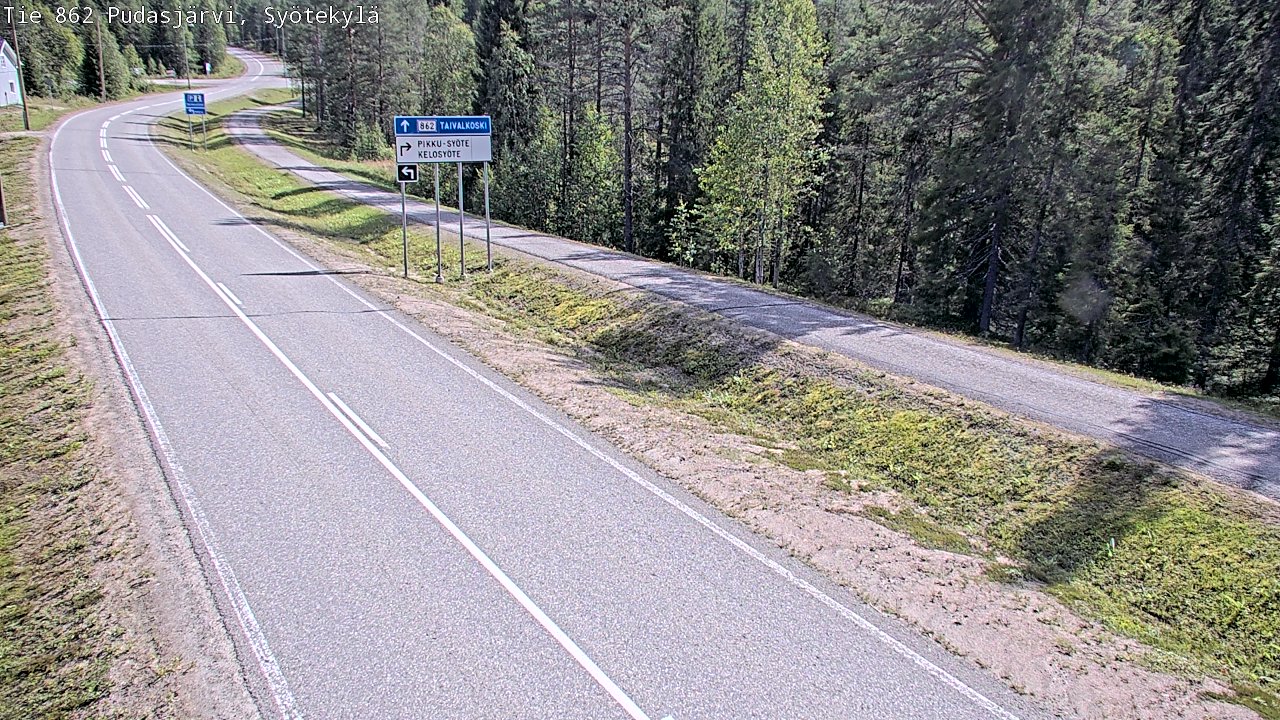 Kelikamerat Kuva Tie 862 Pudasjärvi, Syötekylä, Pudasjärvi, Pohjois-Pohjanmaa