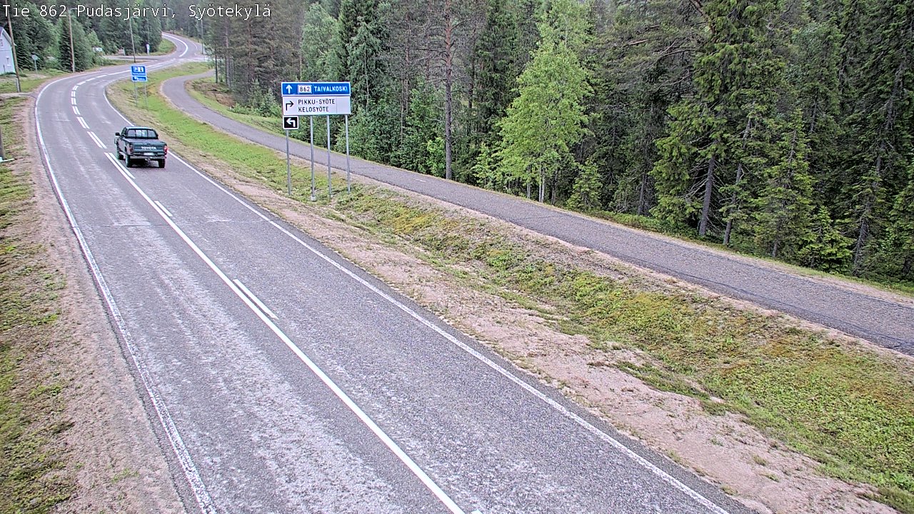 Kelikamerat Kuva Tie 862 Pudasjärvi, Syötekylä, Pudasjärvi, Pohjois-Pohjanmaa