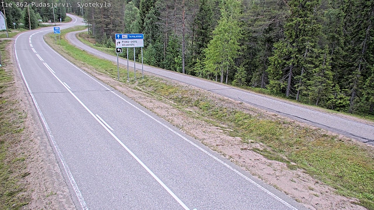 Kelikamerat Kuva Tie 862 Pudasjärvi, Syötekylä, Pudasjärvi, Pohjois-Pohjanmaa