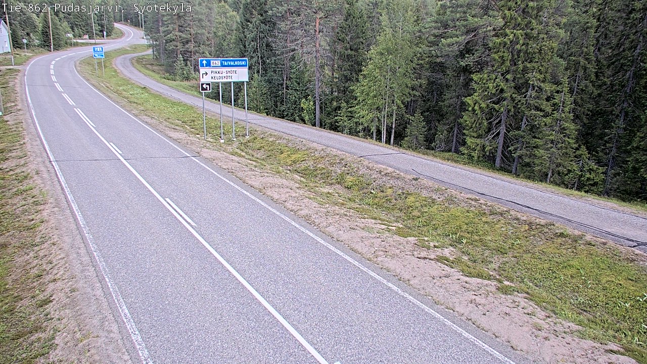 Kelikamerat Kuva Tie 862 Pudasjärvi, Syötekylä, Pudasjärvi, Pohjois-Pohjanmaa