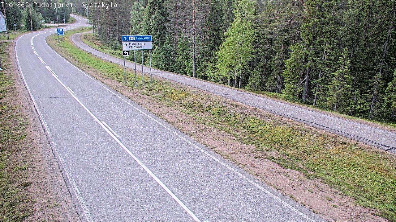 Kelikamerat Kuva Tie 862 Pudasjärvi, Syötekylä, Pudasjärvi, Pohjois-Pohjanmaa