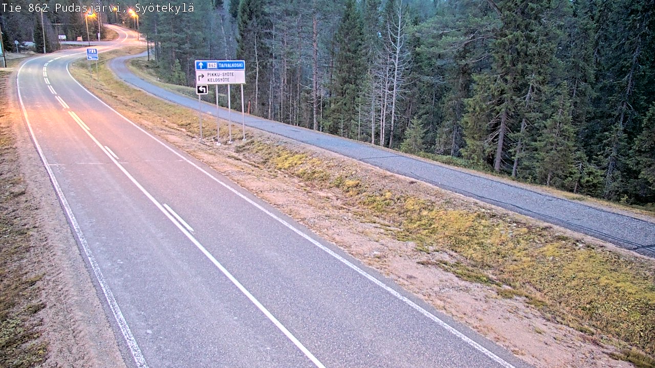 Kelikamerat Kuva Tie 862 Pudasjärvi, Syötekylä, Pudasjärvi, Pohjois-Pohjanmaa