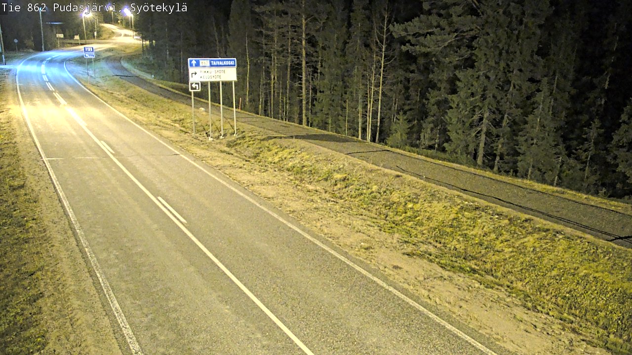 Kelikamerat Kuva Tie 862 Pudasjärvi, Syötekylä, Pudasjärvi, Pohjois-Pohjanmaa