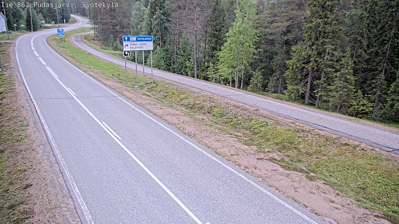 Kelikamerat Kuva Tie 862 Pudasjärvi, Syötekylä, Pudasjärvi, Pohjois-Pohjanmaa