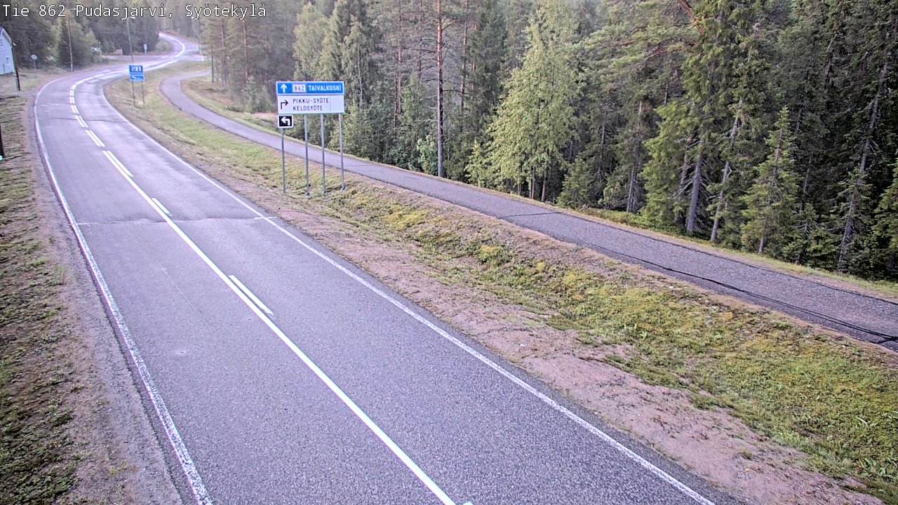 Kelikamerat Kuva Tie 862 Pudasjärvi, Syötekylä, Pudasjärvi, Pohjois-Pohjanmaa
