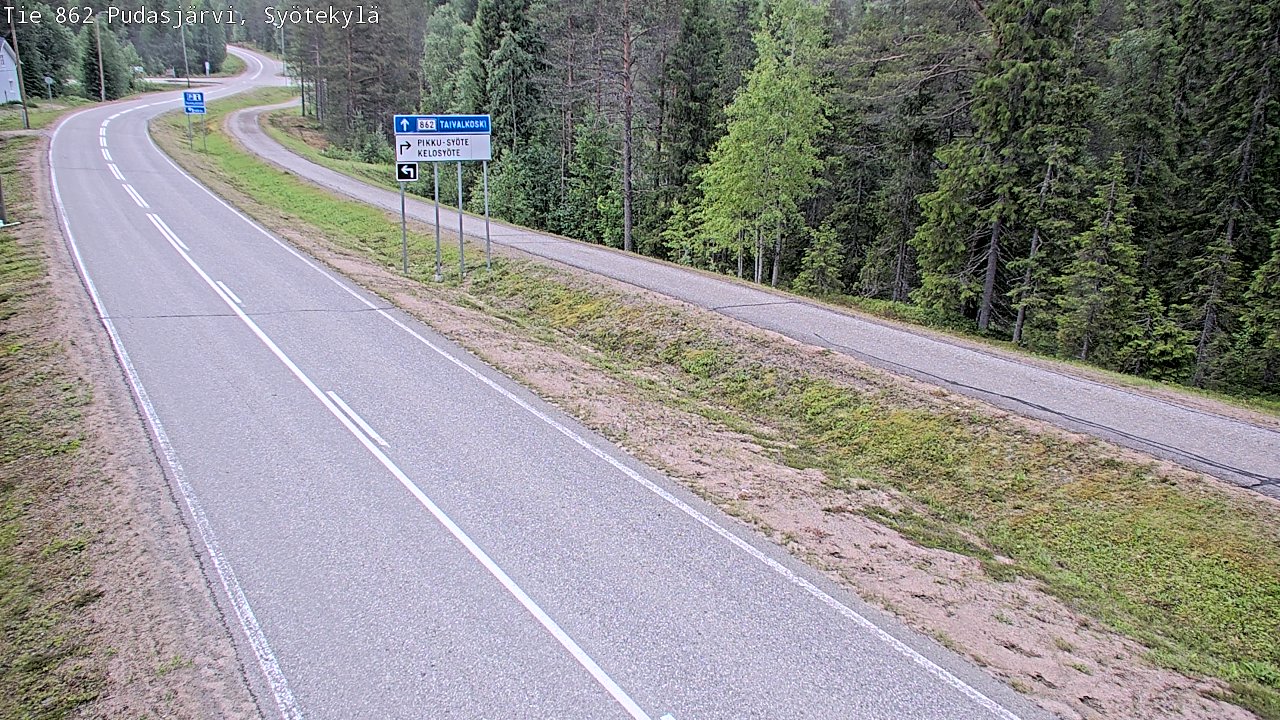 Kelikamerat Kuva Tie 862 Pudasjärvi, Syötekylä, Pudasjärvi, Pohjois-Pohjanmaa