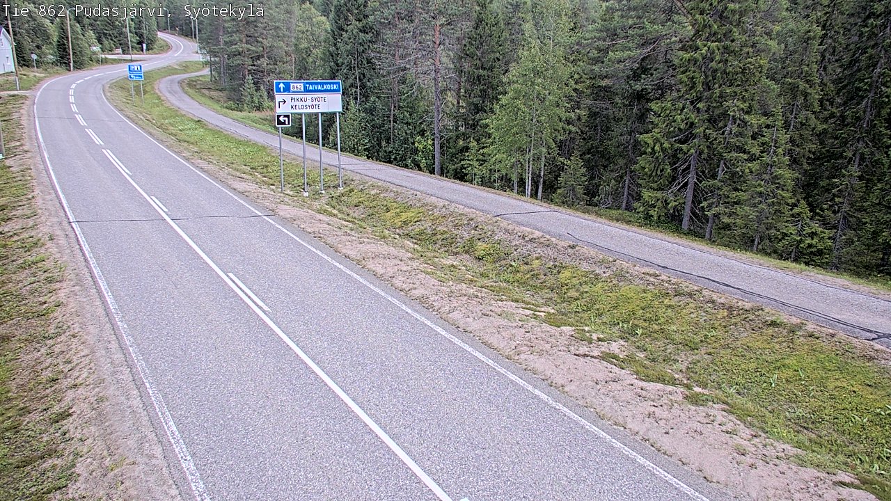 Kelikamerat Kuva Tie 862 Pudasjärvi, Syötekylä, Pudasjärvi, Pohjois-Pohjanmaa