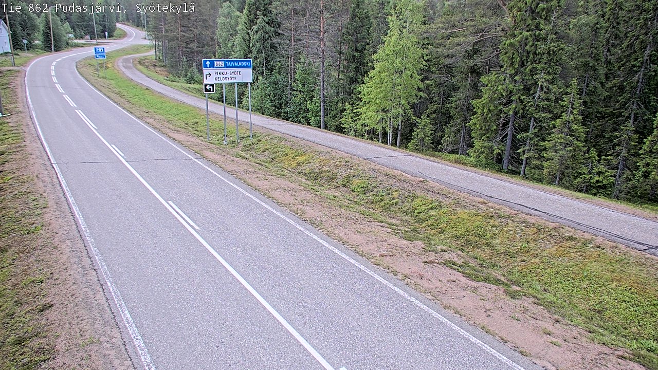 Kelikamerat Kuva Tie 862 Pudasjärvi, Syötekylä, Pudasjärvi, Pohjois-Pohjanmaa