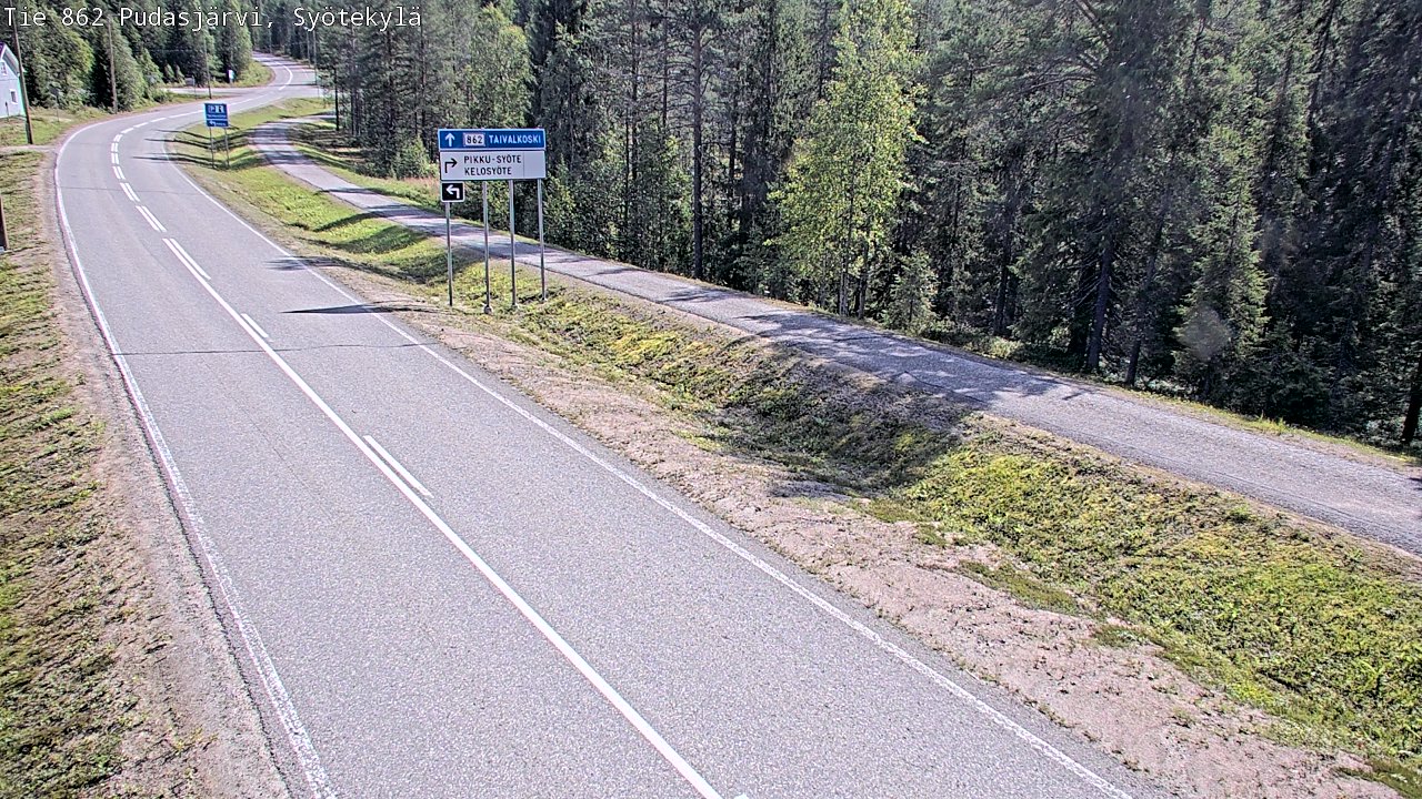 Kelikamerat Kuva Tie 862 Pudasjärvi, Syötekylä, Pudasjärvi, Pohjois-Pohjanmaa