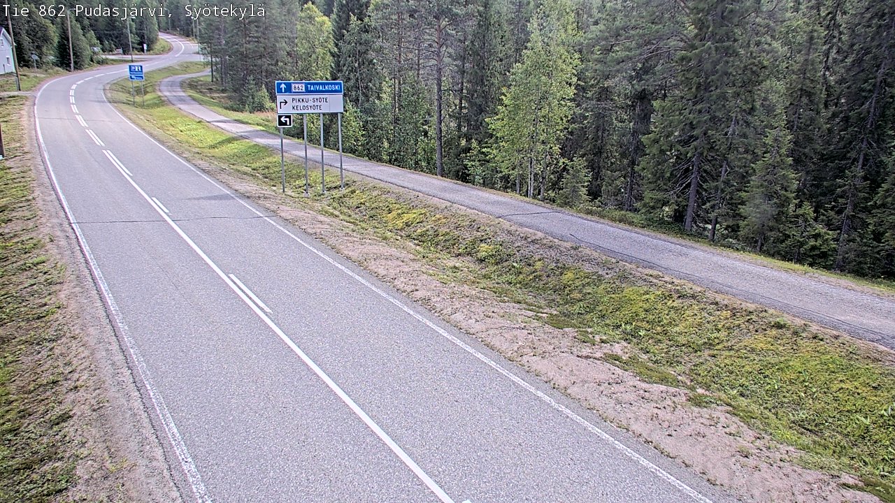 Kelikamerat Kuva Tie 862 Pudasjärvi, Syötekylä, Pudasjärvi, Pohjois-Pohjanmaa