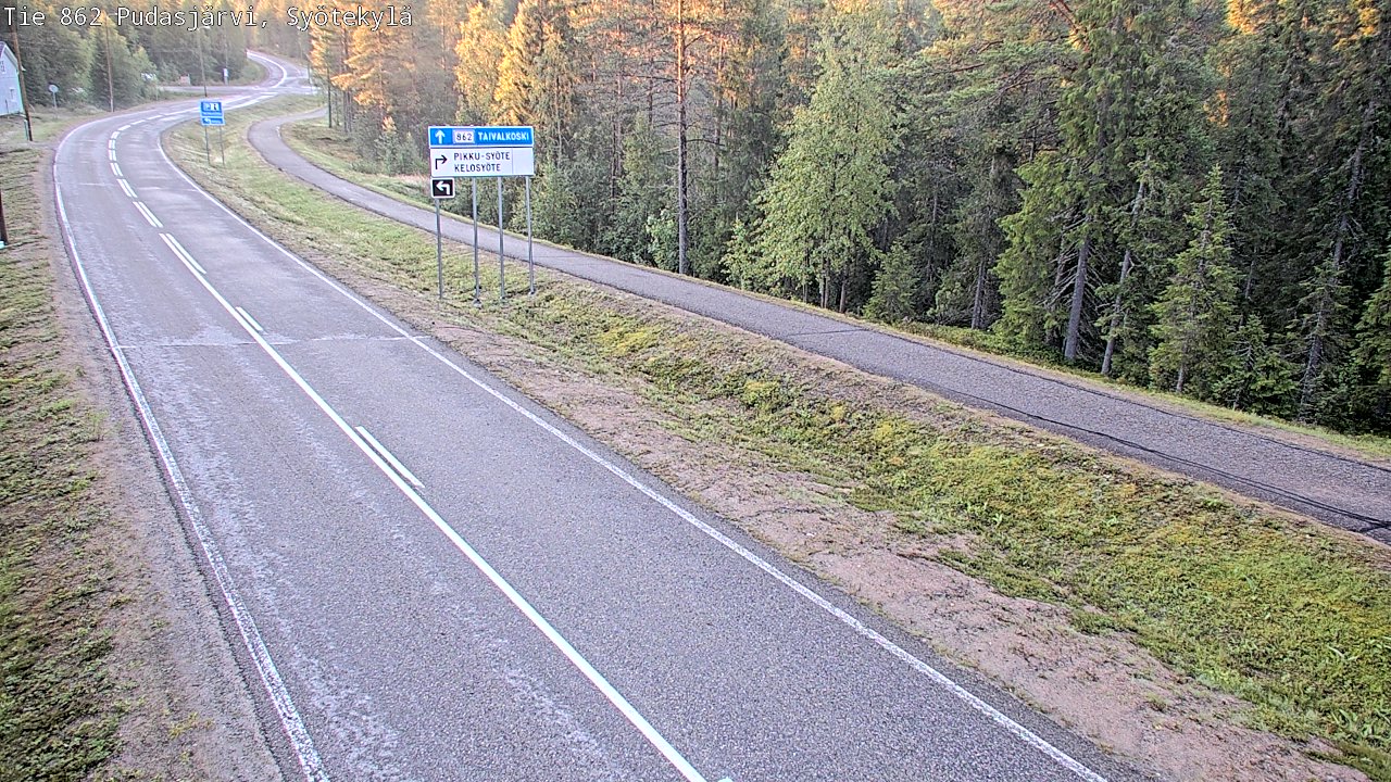 Kelikamerat Kuva Tie 862 Pudasjärvi, Syötekylä, Pudasjärvi, Pohjois-Pohjanmaa