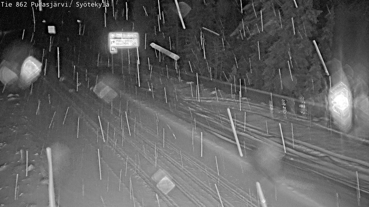 Kelikamerat Kuva Tie 862 Pudasjärvi, Syötekylä, Pudasjärvi, Pohjois-Pohjanmaa