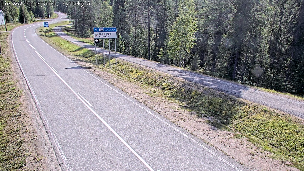 Kelikamerat Kuva Tie 862 Pudasjärvi, Syötekylä, Pudasjärvi, Pohjois-Pohjanmaa