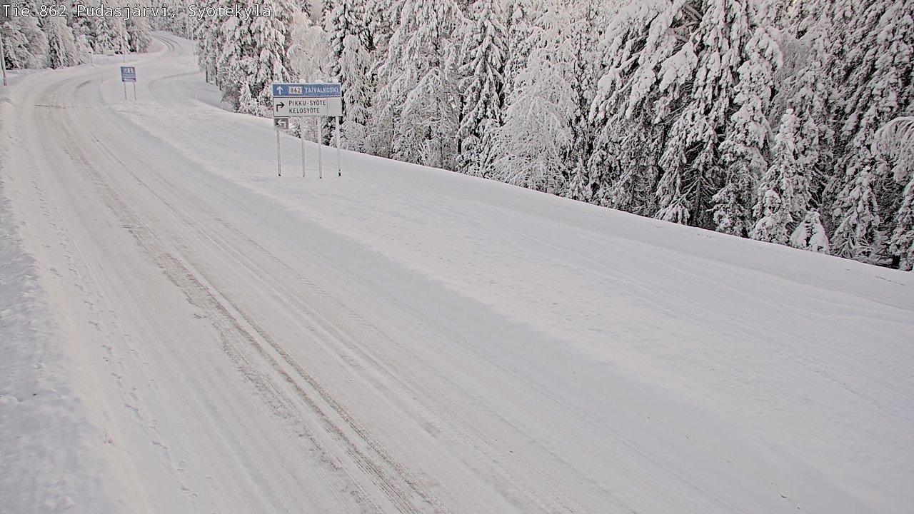 Kelikamerat Kuva Tie 862 Pudasjärvi, Syötekylä, Pudasjärvi, Pohjois-Pohjanmaa