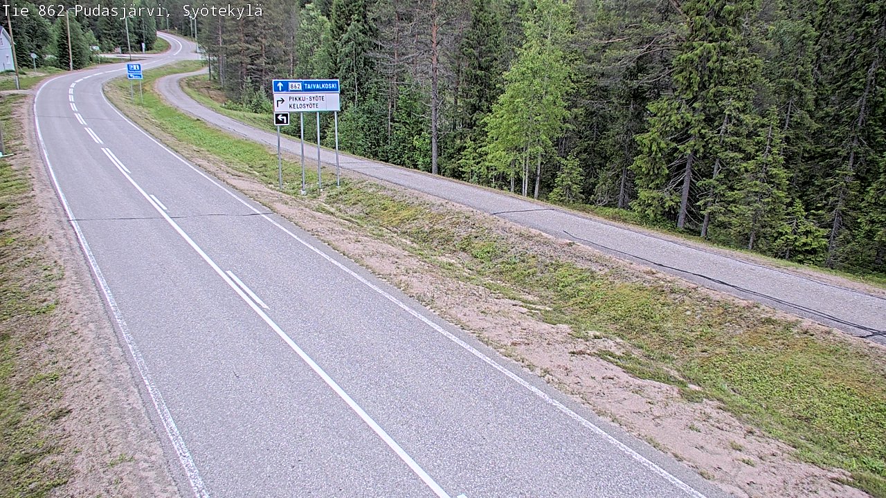 Kelikamerat Kuva Tie 862 Pudasjärvi, Syötekylä, Pudasjärvi, Pohjois-Pohjanmaa