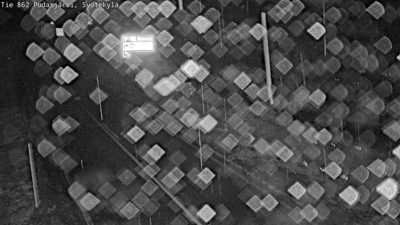 Weather Camera Image Road 862 Pudasjärvi, Syötekylä, Pudasjärvi, Pohjois-Pohjanmaa