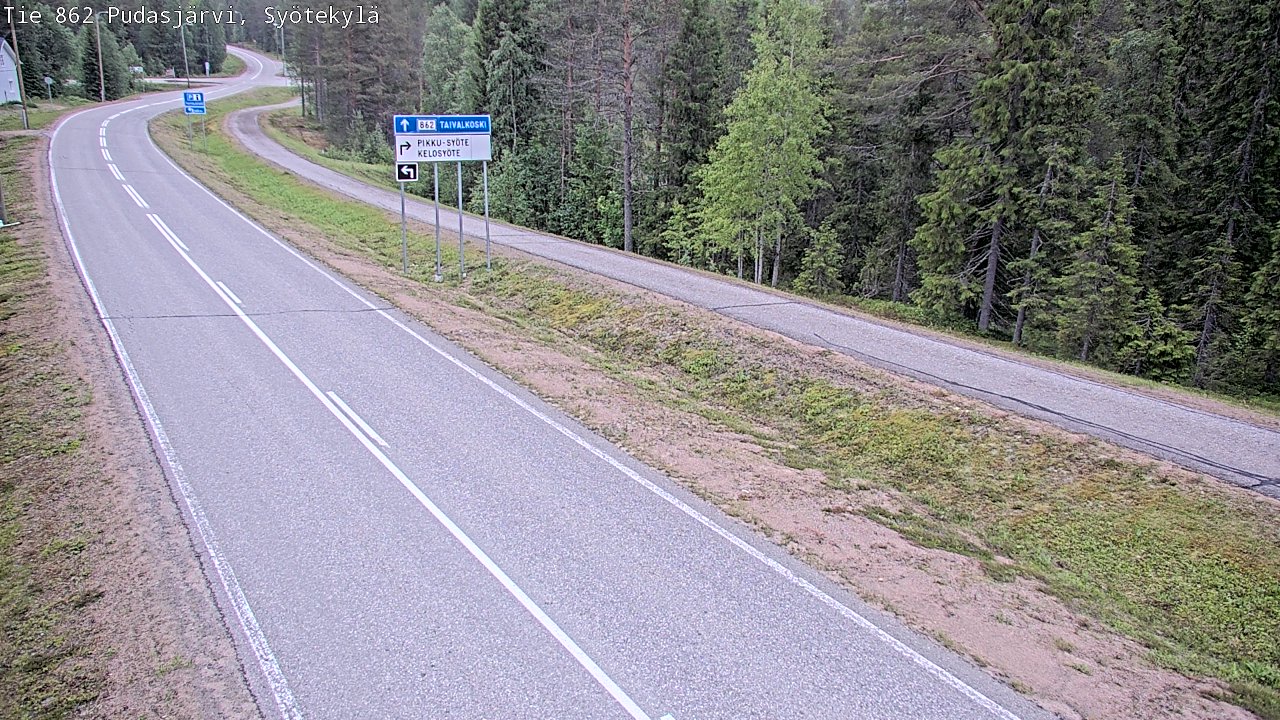 Kelikamerat Kuva Tie 862 Pudasjärvi, Syötekylä, Pudasjärvi, Pohjois-Pohjanmaa