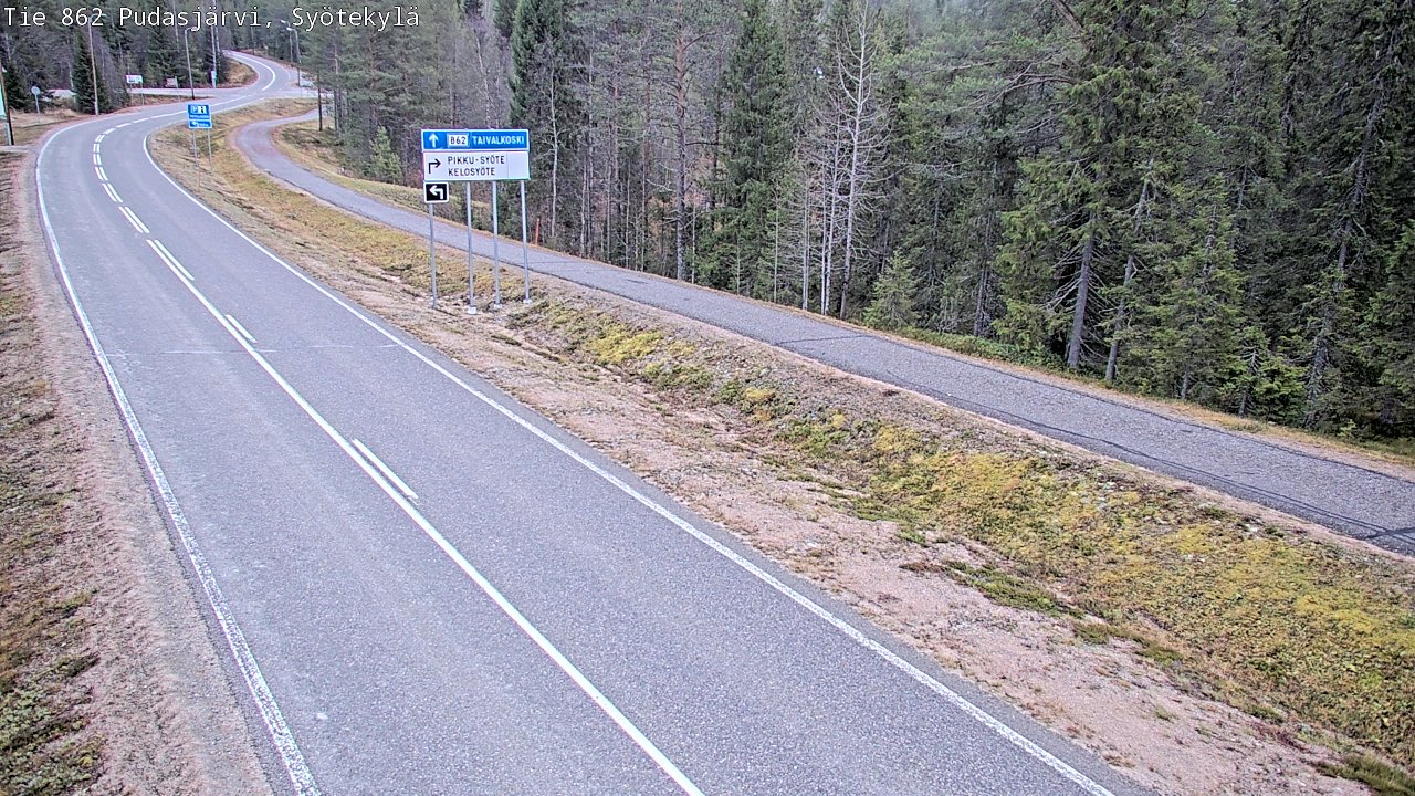 Kelikamerat Kuva Tie 862 Pudasjärvi, Syötekylä, Pudasjärvi, Pohjois-Pohjanmaa