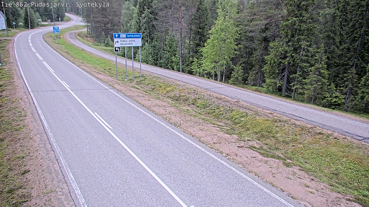 Kelikamerat Kuva Tie 862 Pudasjärvi, Syötekylä, Pudasjärvi, Pohjois-Pohjanmaa