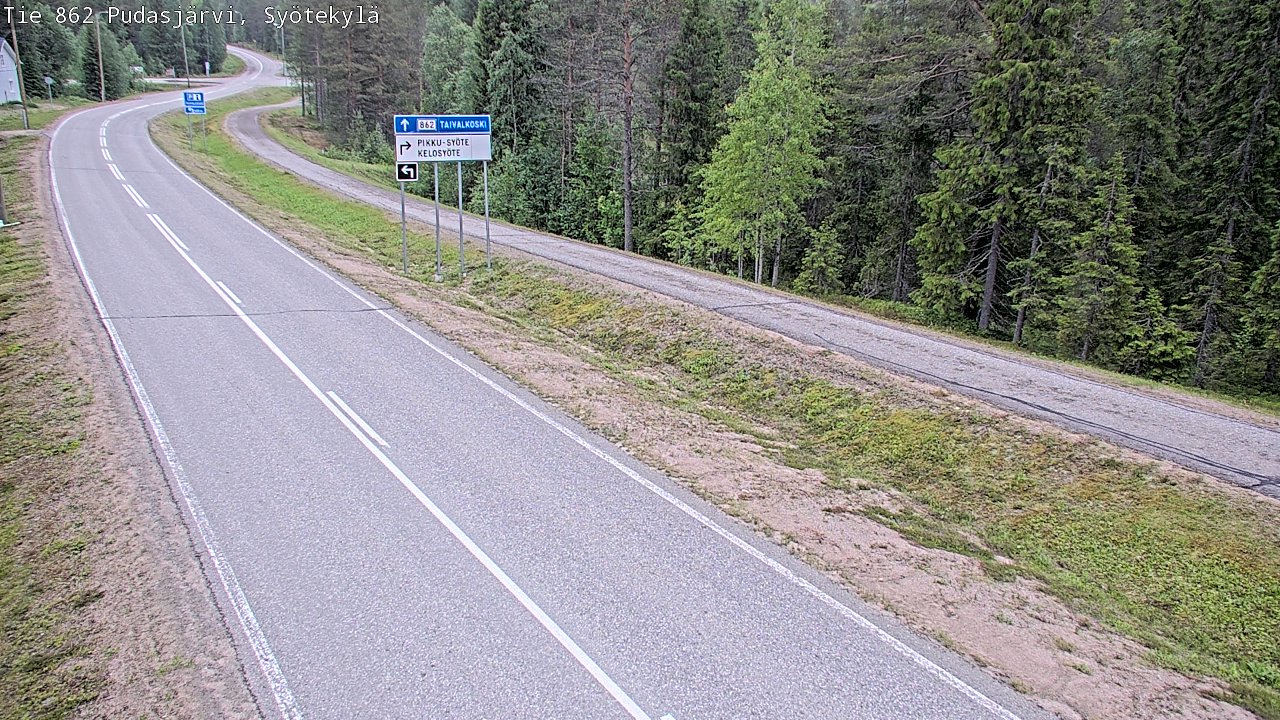 Kelikamerat Kuva Tie 862 Pudasjärvi, Syötekylä, Pudasjärvi, Pohjois-Pohjanmaa