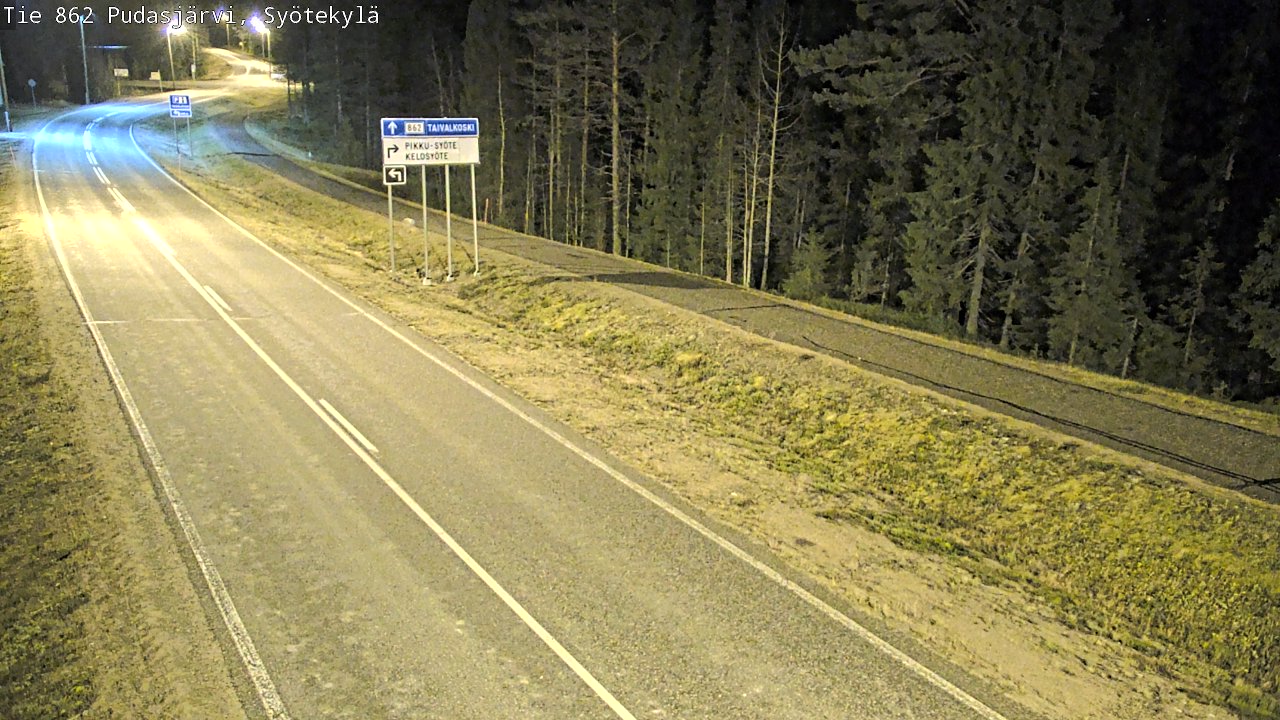 Kelikamerat Kuva Tie 862 Pudasjärvi, Syötekylä, Pudasjärvi, Pohjois-Pohjanmaa