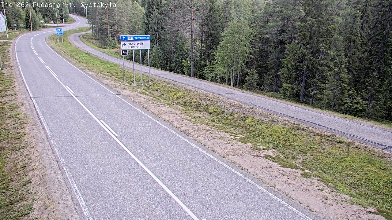 Kelikamerat Kuva Tie 862 Pudasjärvi, Syötekylä, Pudasjärvi, Pohjois-Pohjanmaa