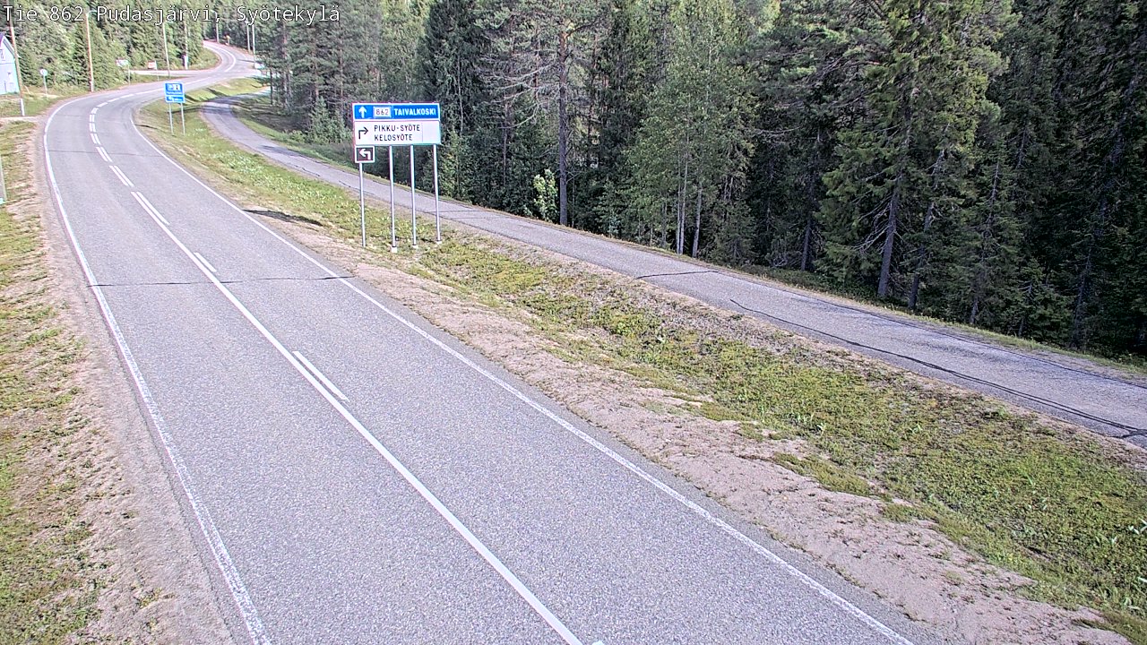 Kelikamerat Kuva Tie 862 Pudasjärvi, Syötekylä, Pudasjärvi, Pohjois-Pohjanmaa