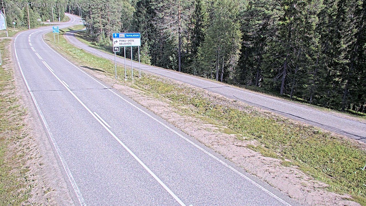 Kelikamerat Kuva Tie 862 Pudasjärvi, Syötekylä, Pudasjärvi, Pohjois-Pohjanmaa