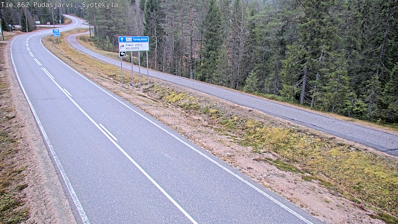 Kelikamerat Kuva Tie 862 Pudasjärvi, Syötekylä, Pudasjärvi, Pohjois-Pohjanmaa