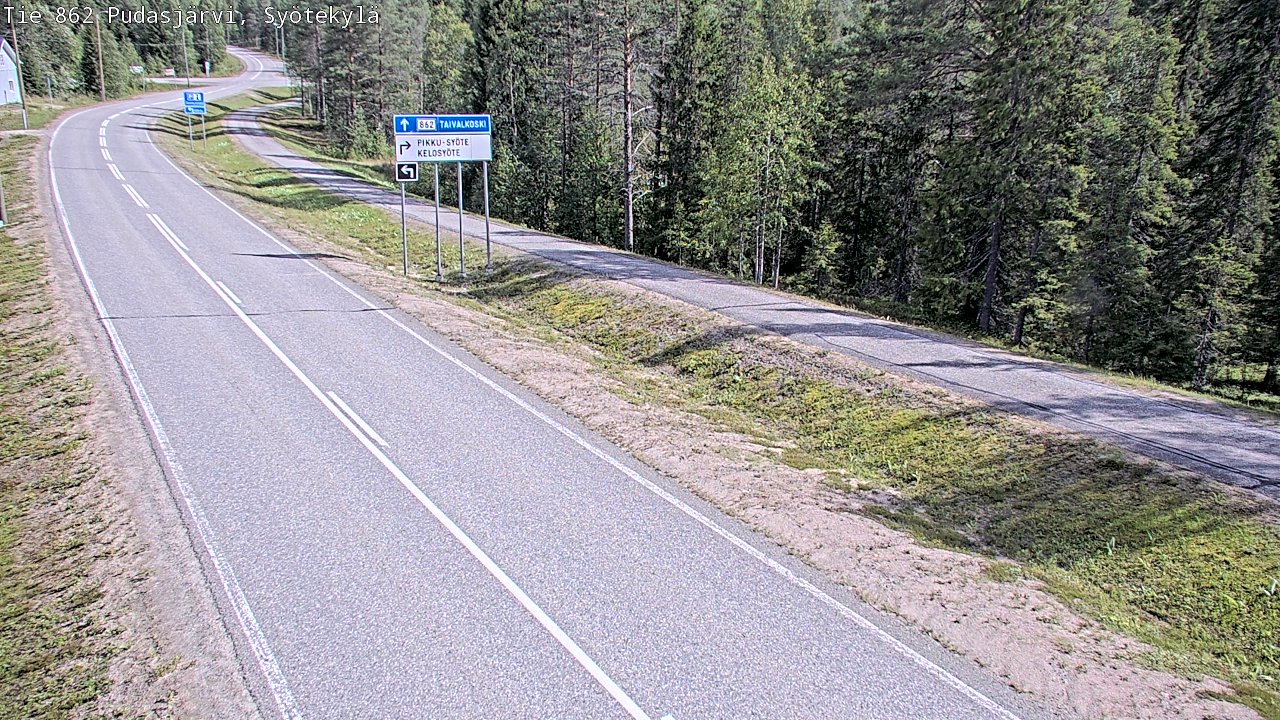 Kelikamerat Kuva Tie 862 Pudasjärvi, Syötekylä, Pudasjärvi, Pohjois-Pohjanmaa