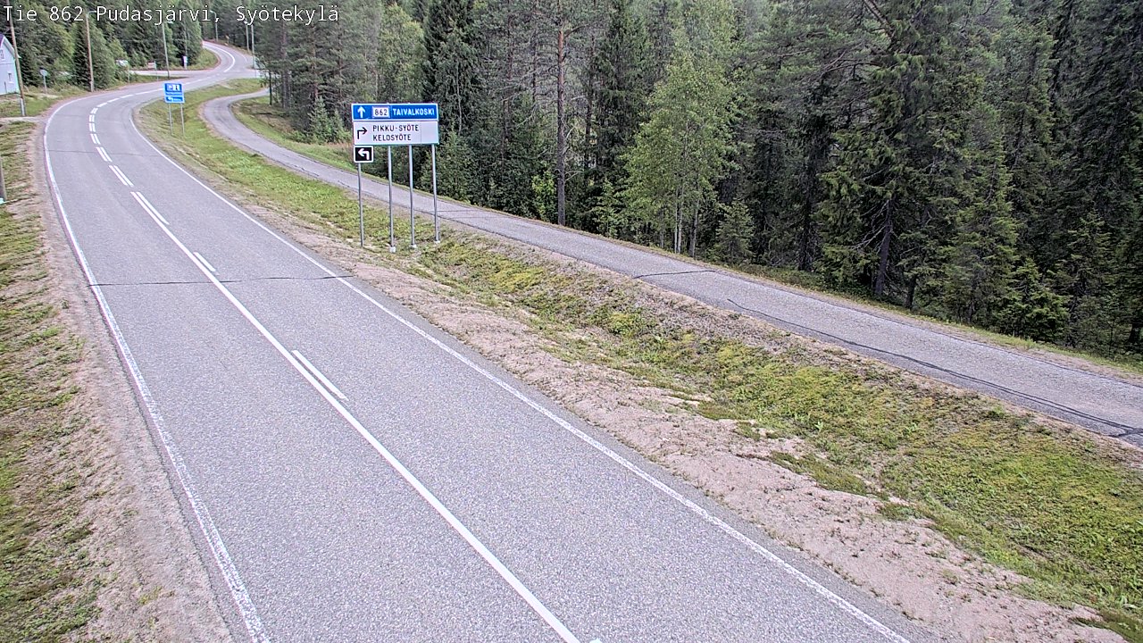 Kelikamerat Kuva Tie 862 Pudasjärvi, Syötekylä, Pudasjärvi, Pohjois-Pohjanmaa