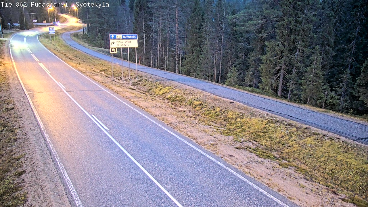 Kelikamerat Kuva Tie 862 Pudasjärvi, Syötekylä, Pudasjärvi, Pohjois-Pohjanmaa