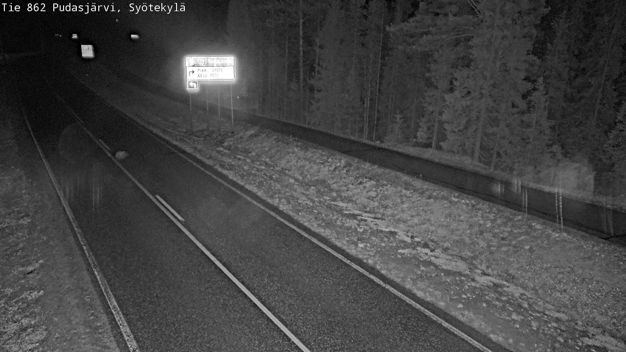 Kelikamerat Kuva Tie 862 Pudasjärvi, Syötekylä, Pudasjärvi, Pohjois-Pohjanmaa