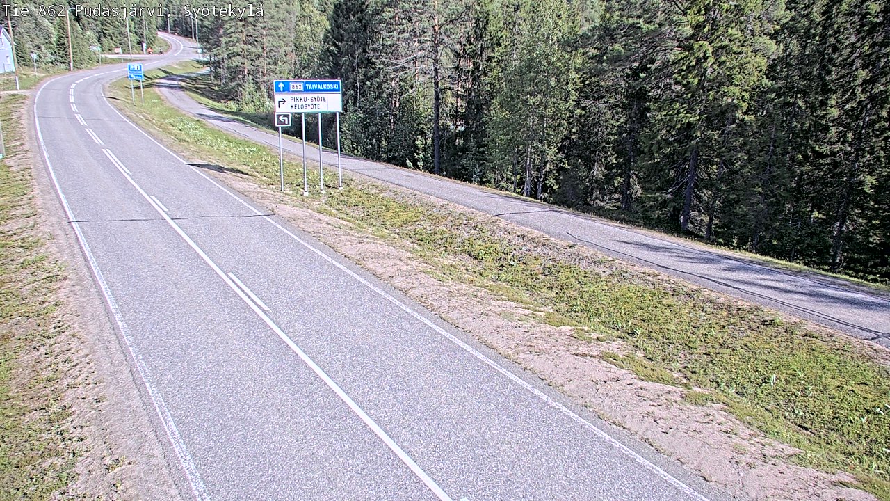 Kelikamerat Kuva Tie 862 Pudasjärvi, Syötekylä, Pudasjärvi, Pohjois-Pohjanmaa