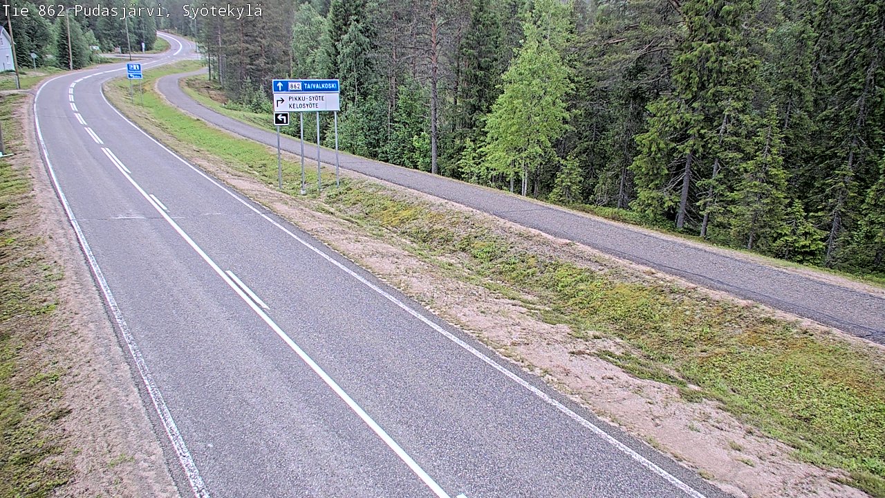 Kelikamerat Kuva Tie 862 Pudasjärvi, Syötekylä, Pudasjärvi, Pohjois-Pohjanmaa