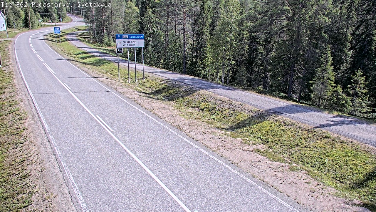Kelikamerat Kuva Tie 862 Pudasjärvi, Syötekylä, Pudasjärvi, Pohjois-Pohjanmaa