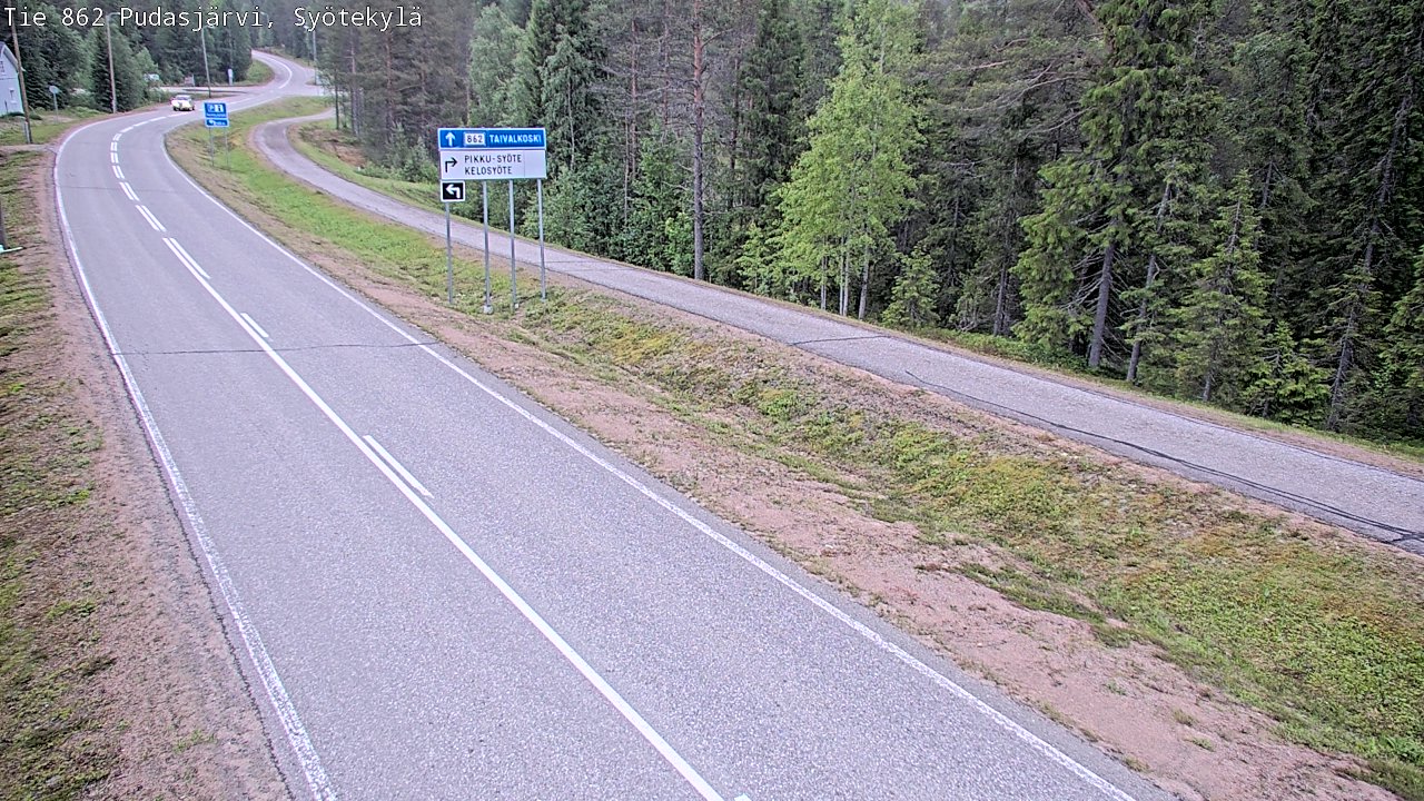 Kelikamerat Kuva Tie 862 Pudasjärvi, Syötekylä, Pudasjärvi, Pohjois-Pohjanmaa