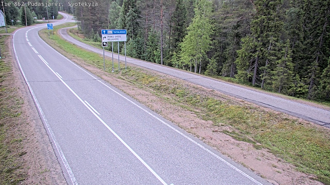 Kelikamerat Kuva Tie 862 Pudasjärvi, Syötekylä, Pudasjärvi, Pohjois-Pohjanmaa
