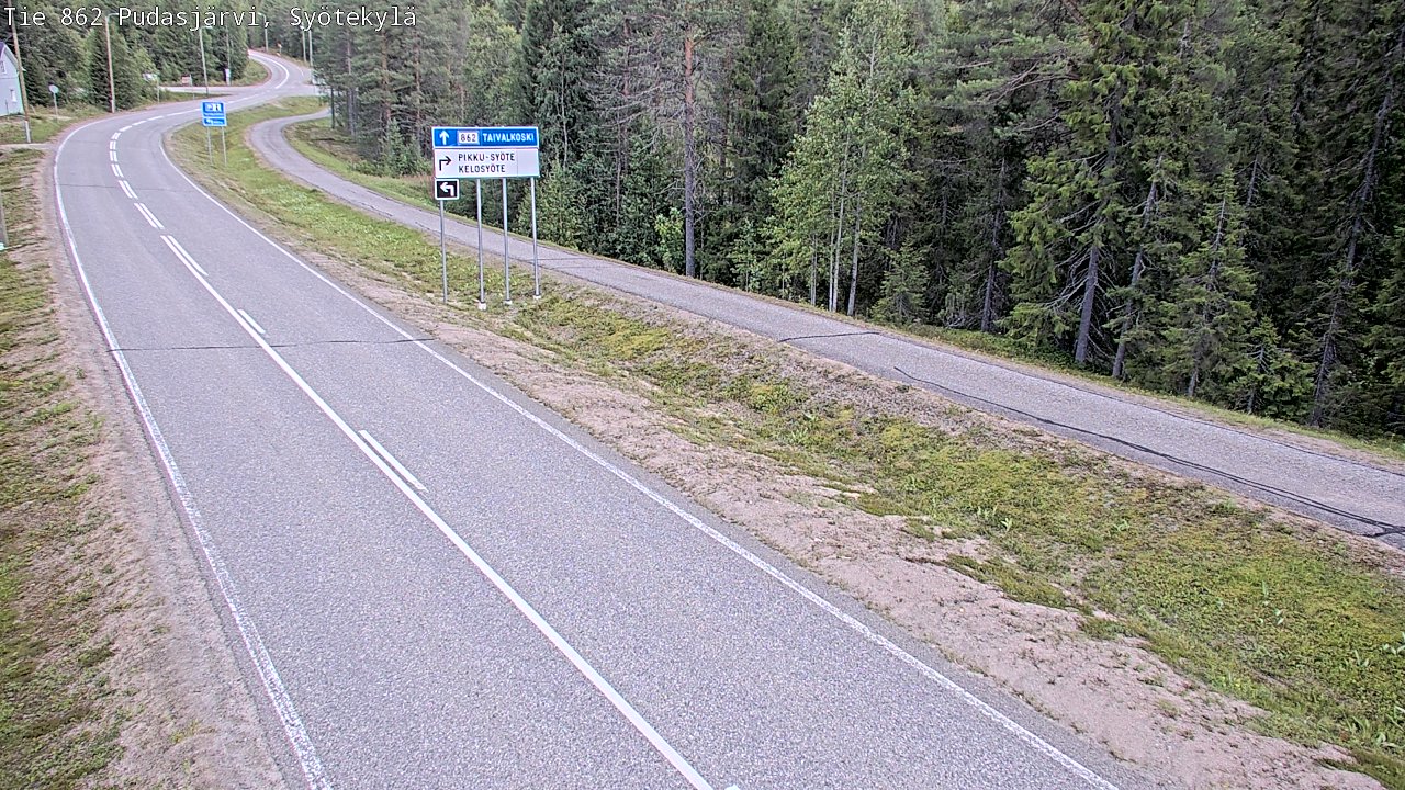 Kelikamerat Kuva Tie 862 Pudasjärvi, Syötekylä, Pudasjärvi, Pohjois-Pohjanmaa