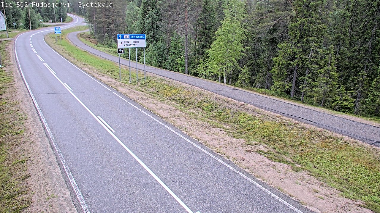 Kelikamerat Kuva Tie 862 Pudasjärvi, Syötekylä, Pudasjärvi, Pohjois-Pohjanmaa