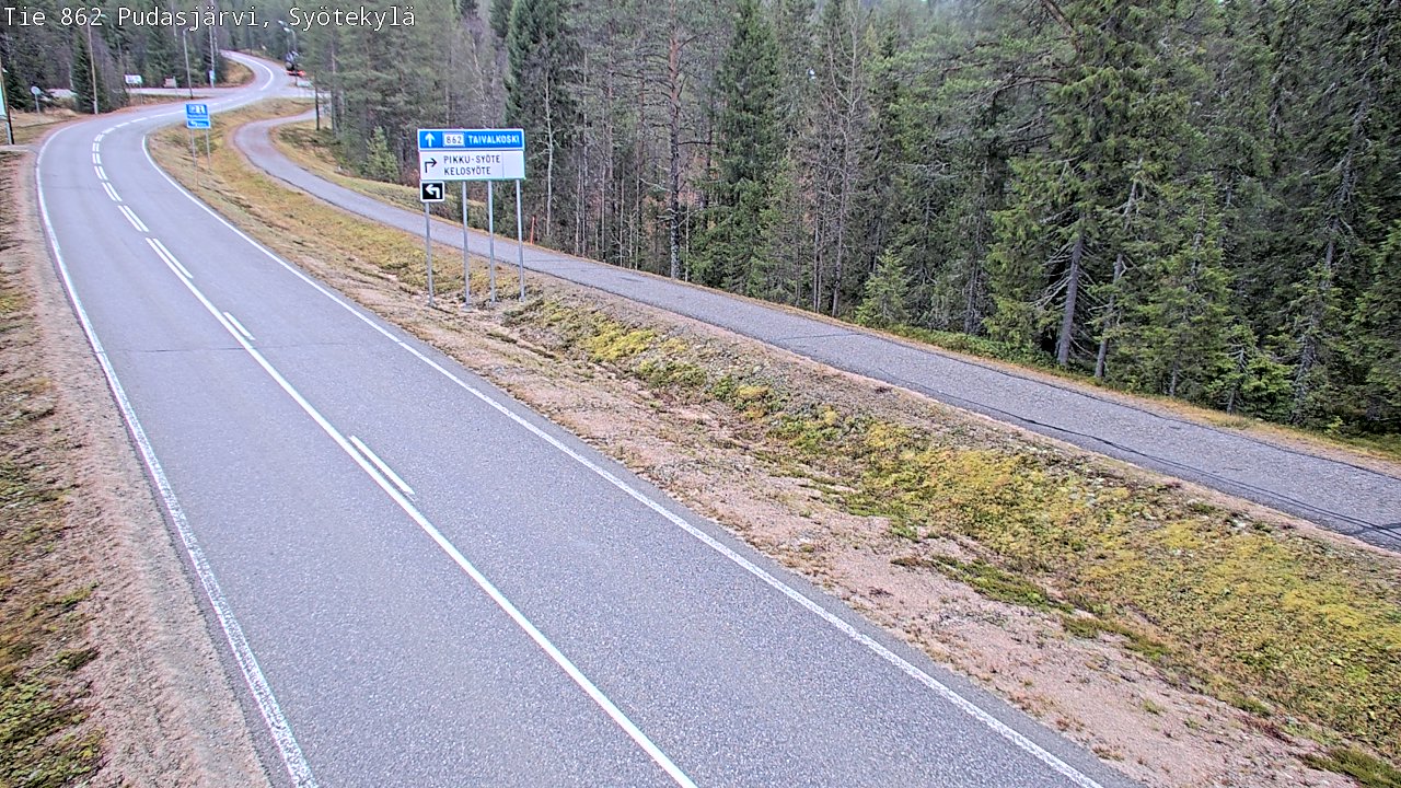 Kelikamerat Kuva Tie 862 Pudasjärvi, Syötekylä, Pudasjärvi, Pohjois-Pohjanmaa
