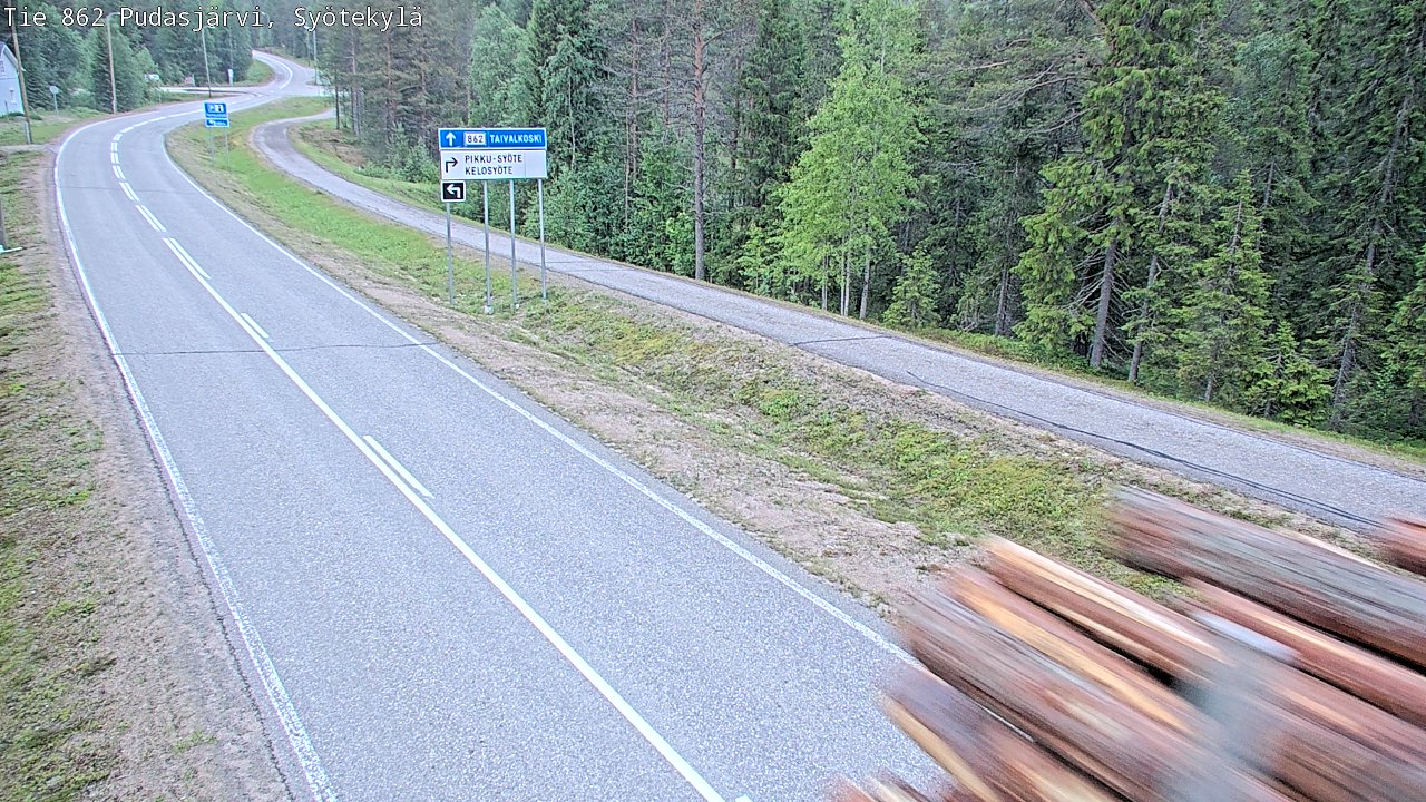 Kelikamerat Kuva Tie 862 Pudasjärvi, Syötekylä, Pudasjärvi, Pohjois-Pohjanmaa