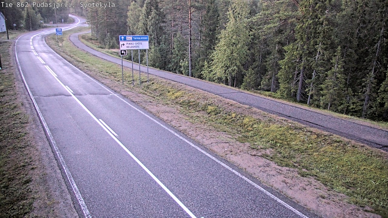 Kelikamerat Kuva Tie 862 Pudasjärvi, Syötekylä, Pudasjärvi, Pohjois-Pohjanmaa