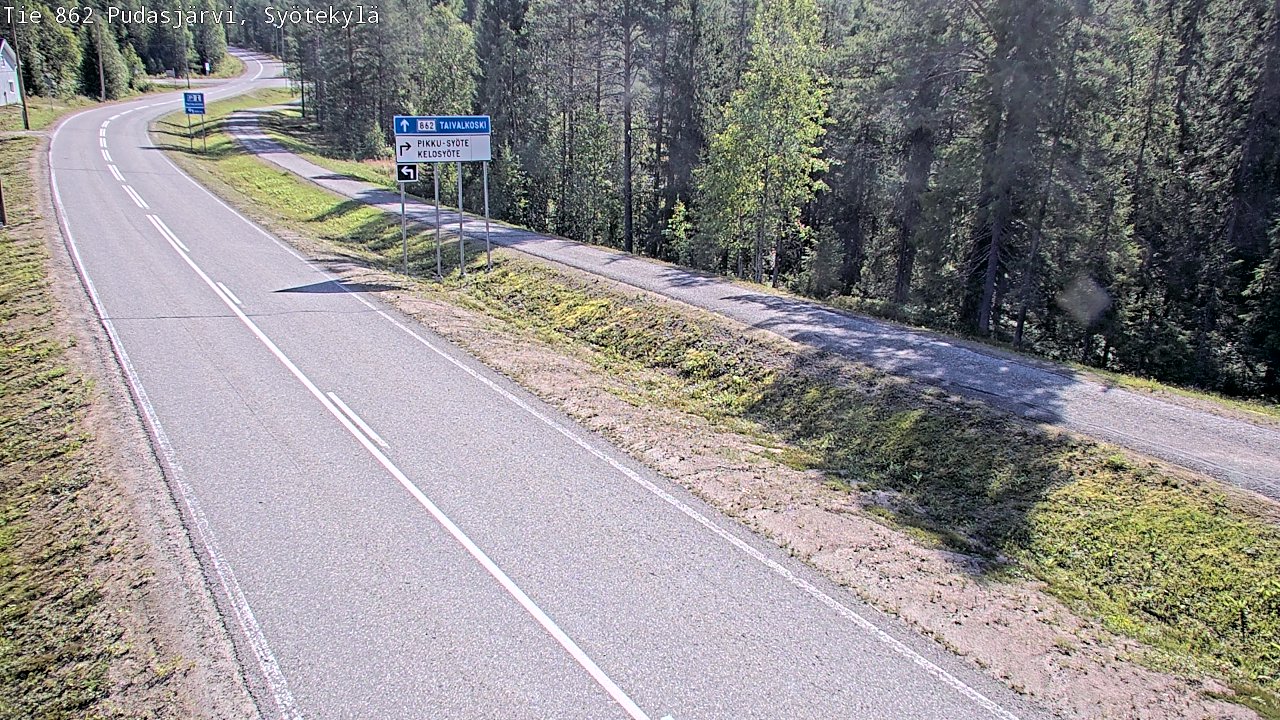Kelikamerat Kuva Tie 862 Pudasjärvi, Syötekylä, Pudasjärvi, Pohjois-Pohjanmaa