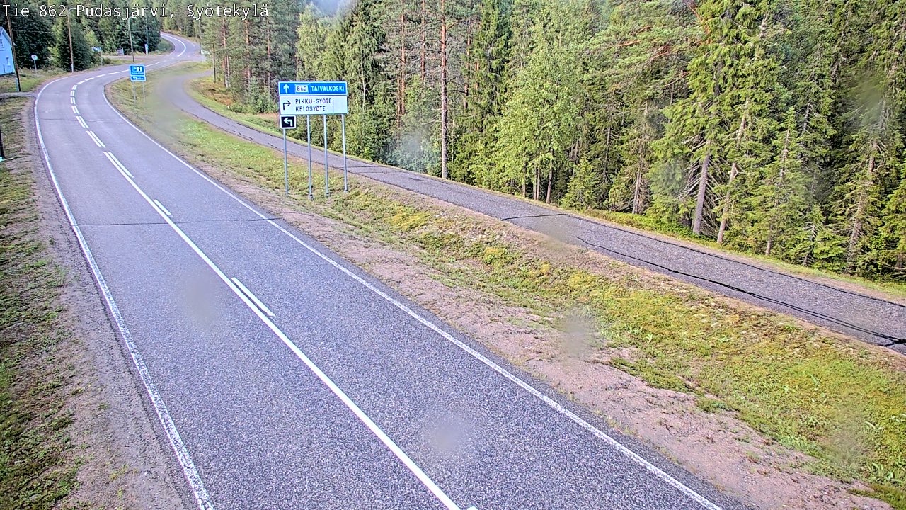 Kelikamerat Kuva Tie 862 Pudasjärvi, Syötekylä, Pudasjärvi, Pohjois-Pohjanmaa